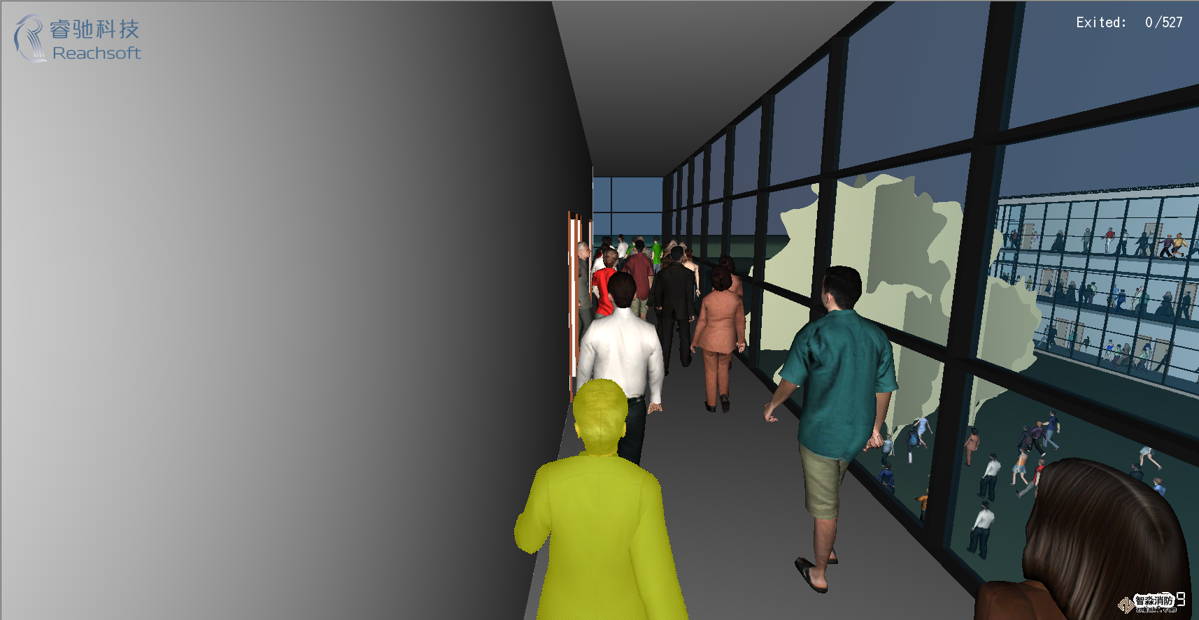 昆明消防安全評估昆明人員疏散能力模擬分析軟件Pathfinder10